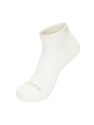 Logo Jacquard Biomax Ankle Socks Ivory